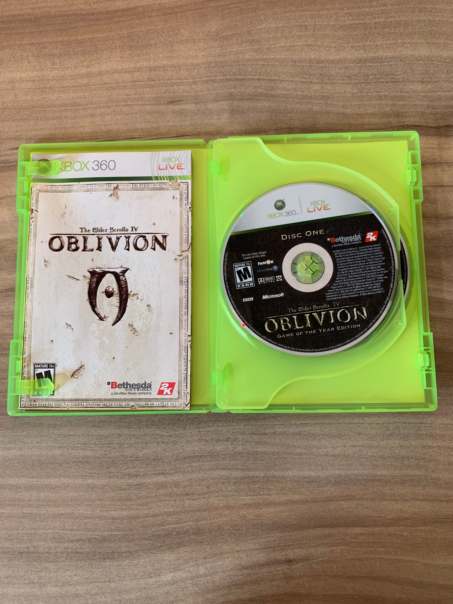 MiCROSOFT XBOX 360 | THE ELDER SCROLLS IV OBLiViON | GAME OF THE YEAR EDiTiON