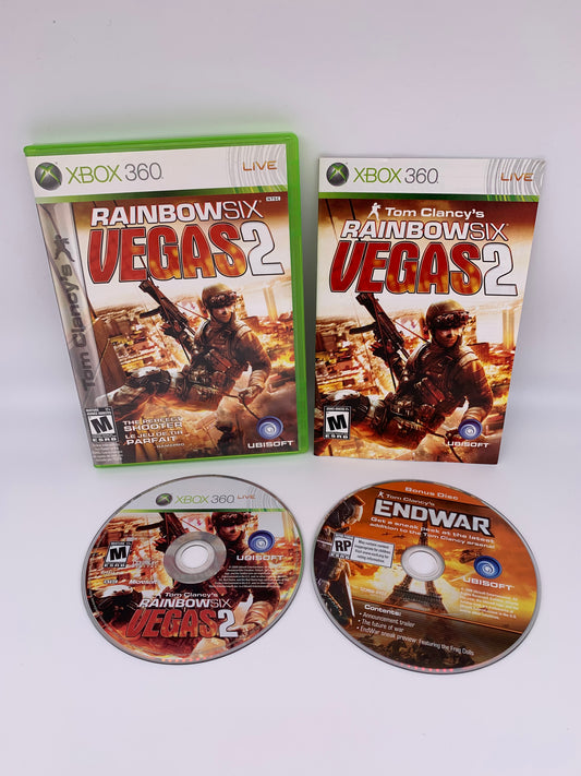 PiXEL-RETRO.COM : MICROSOFT XBOX 360 COMPLETE CIB BOX MANUAL GAME NTSC TOM CLANCY'S RAINBOW SIX VEGAS 2