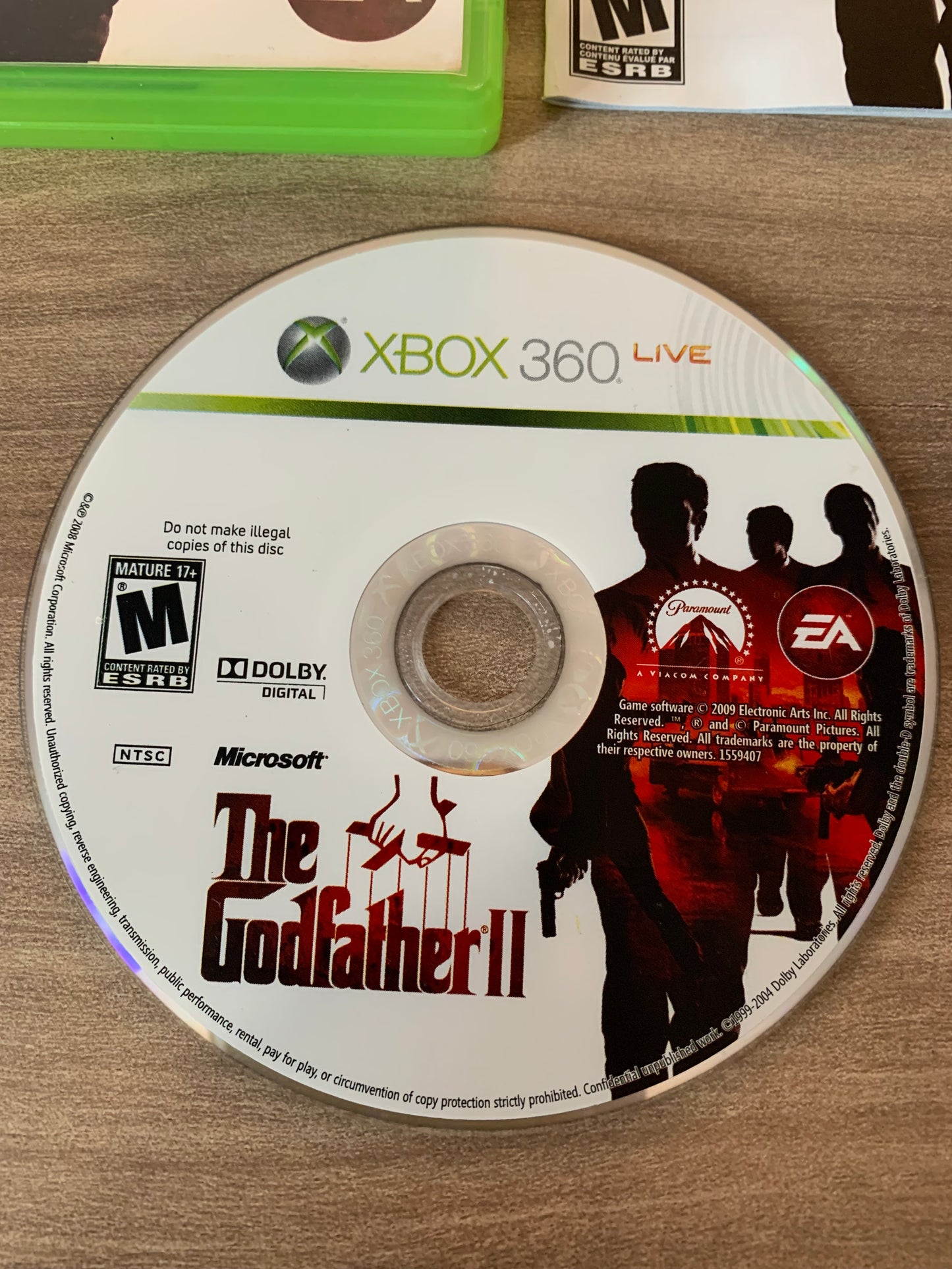 MiCROSOFT XBOX 360 | THE GODFATHER II