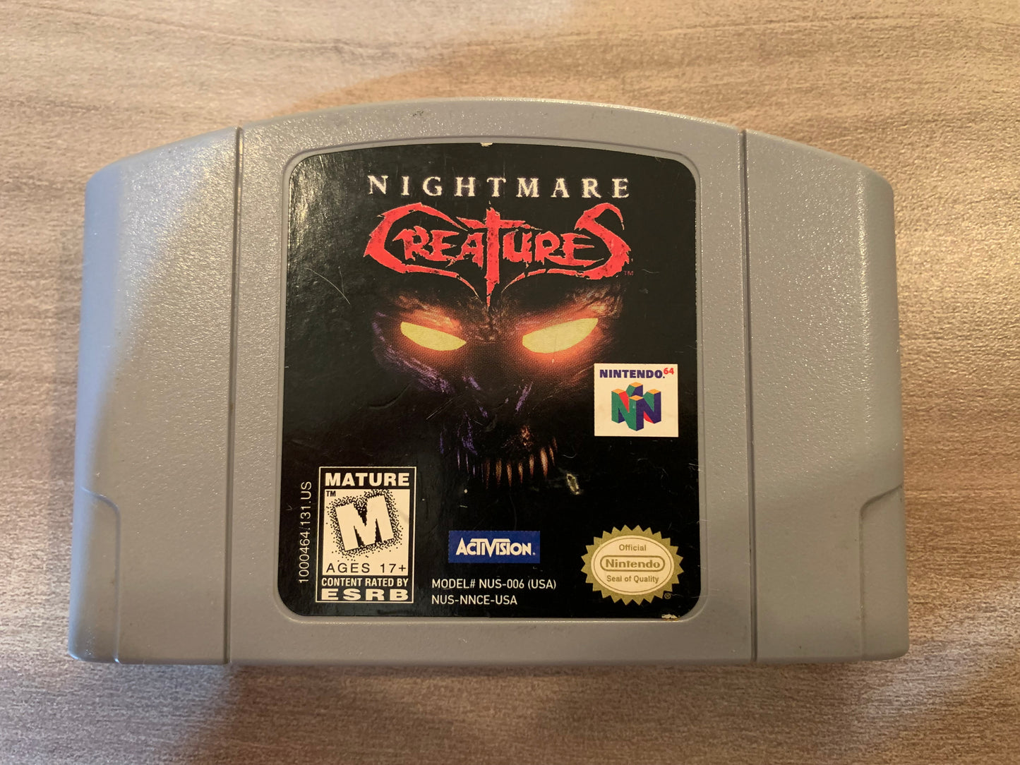 PiXEL-RETRO.COM : NINTENDO 64 (N64) NIGHTMARE CREATURES GAME NTSC