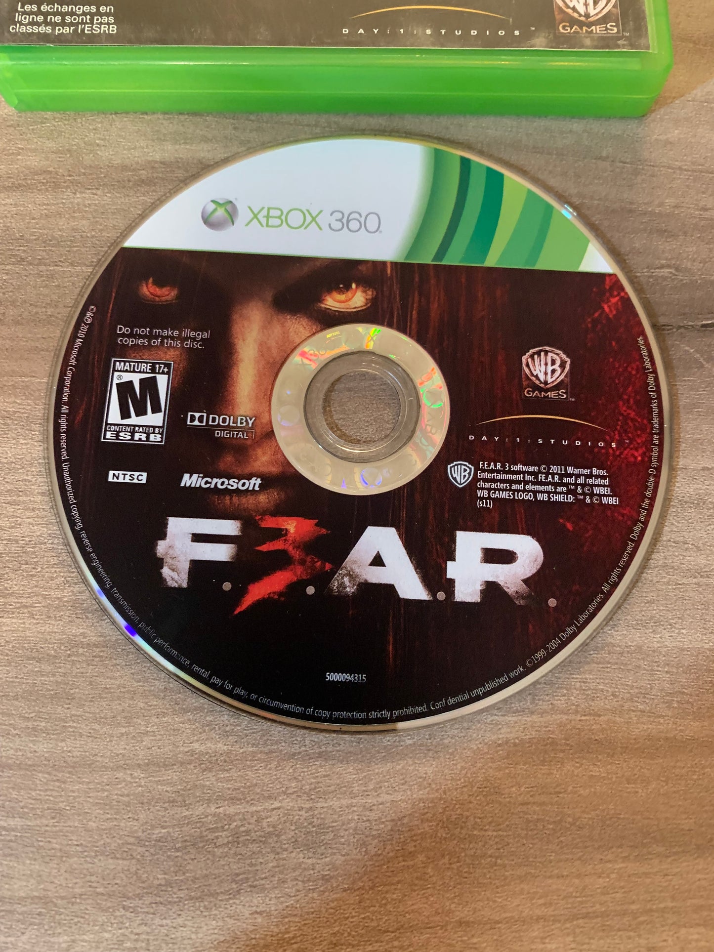 Microsoft XBOX 360 | F.3.AR FEAR