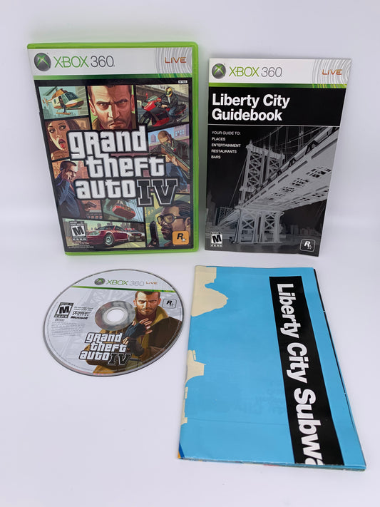 PiXEL-RETRO.COM : MICROSOFT XBOX 360 COMPLETE CIB BOX MANUAL GAME NTSC GRAND THEFT AUTO IV