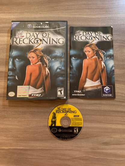 PiXEL-RETRO.COM : NINTENDO GAMECUBE COMPLETE CIB BOX MANUAL GAME NTSC WWE DAY OF RECKONING 2