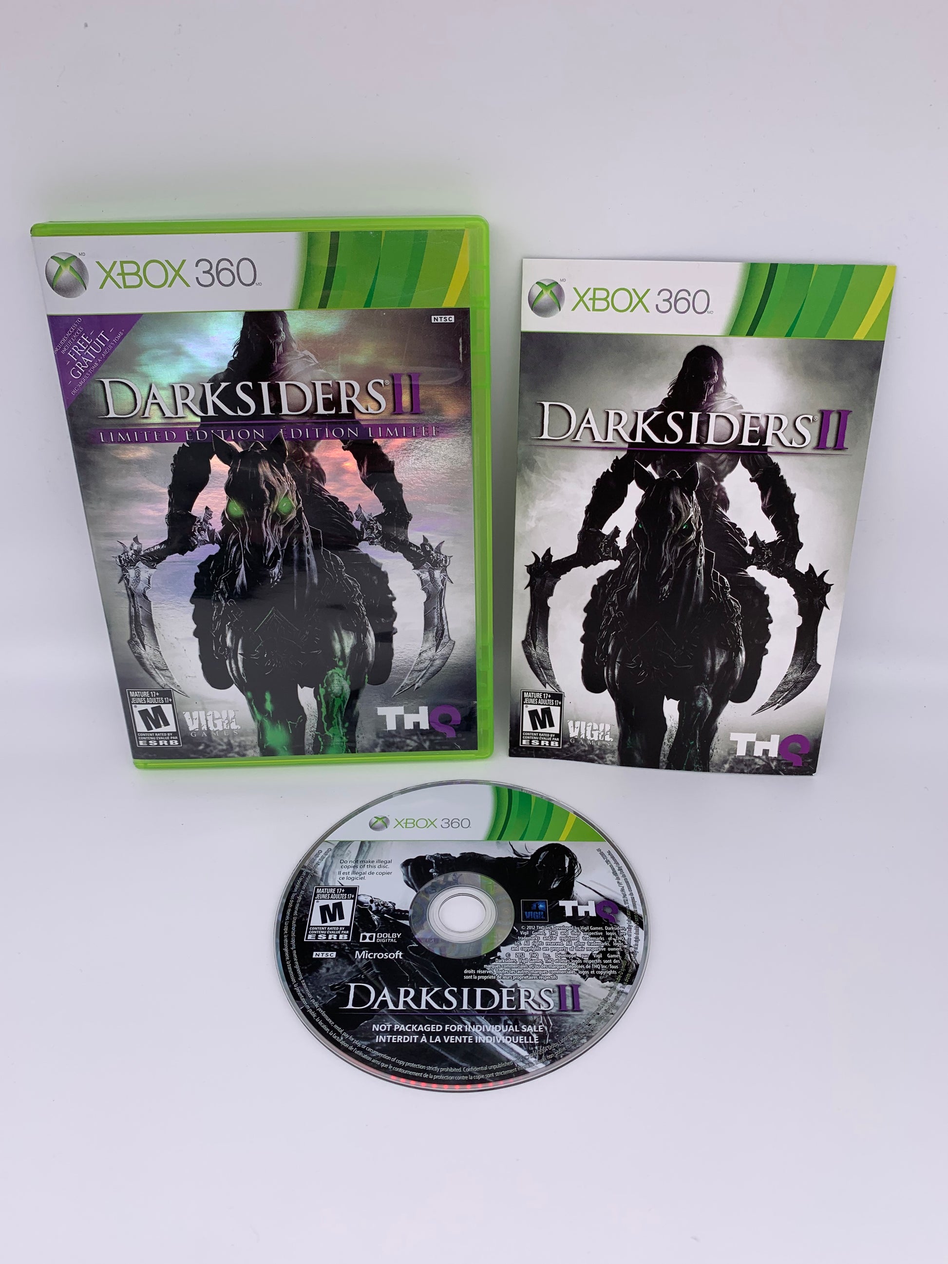 PiXEL-RETRO.COM : MICROSOFT XBOX 360 COMPLETE CIB BOX MANUAL GAME NTSC DARKSIDERS II LIMITED EDITION