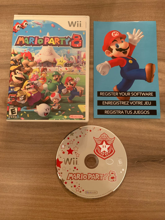 PiXEL-RETRO.COM : NINTENDO WII COMPLET IN BOX CIB MANUAL GAME NTSC MARIO PARTY 8