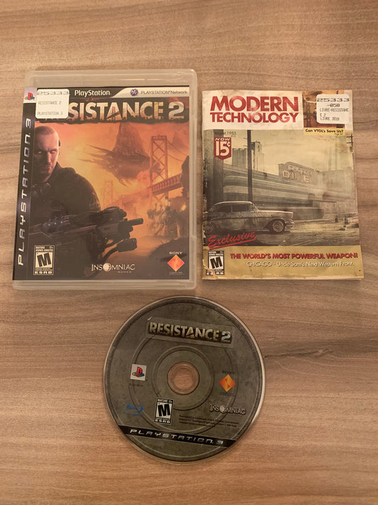PiXEL-RETRO.COM : SONY PLAYSTATION 3 (PS3) COMPLETE IN BOX CIB MANUAL GAME NTSC RESISTANCE 2