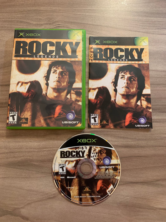 PiXEL-RETRO.COM : MICROSOFT XBOX COMPLETE CIB BOX MANUAL GAME NTSC ROCKY LEGENDS