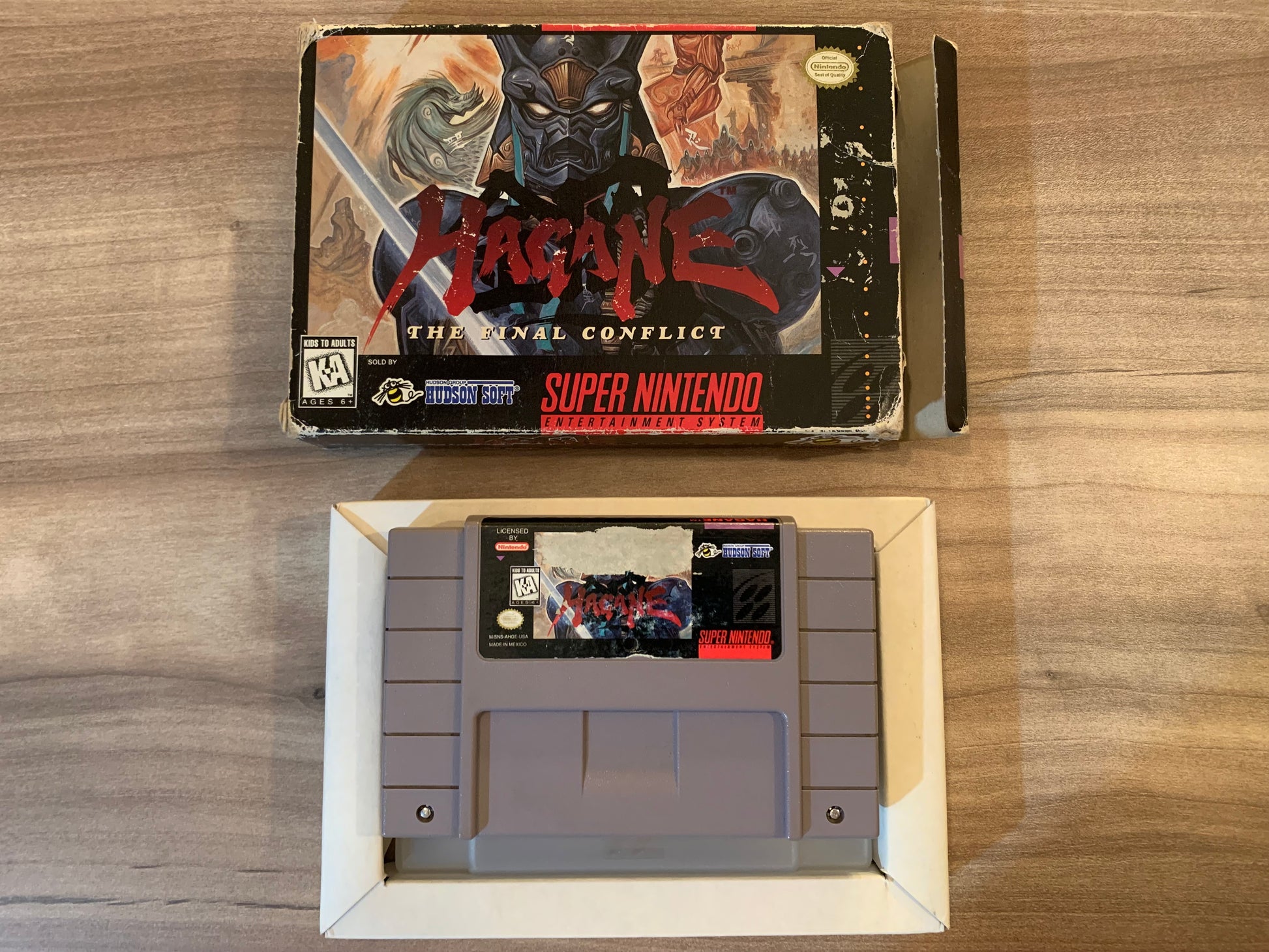 PiXEL-RETRO.COM : SUPER NINTENDO NES (SNES) GAME AND BOX NTSC HAGANE THE FINAL CONFLICT