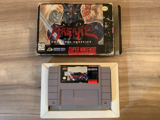 PiXEL-RETRO.COM : SUPER NINTENDO NES (SNES) GAME AND BOX NTSC HAGANE THE FINAL CONFLICT