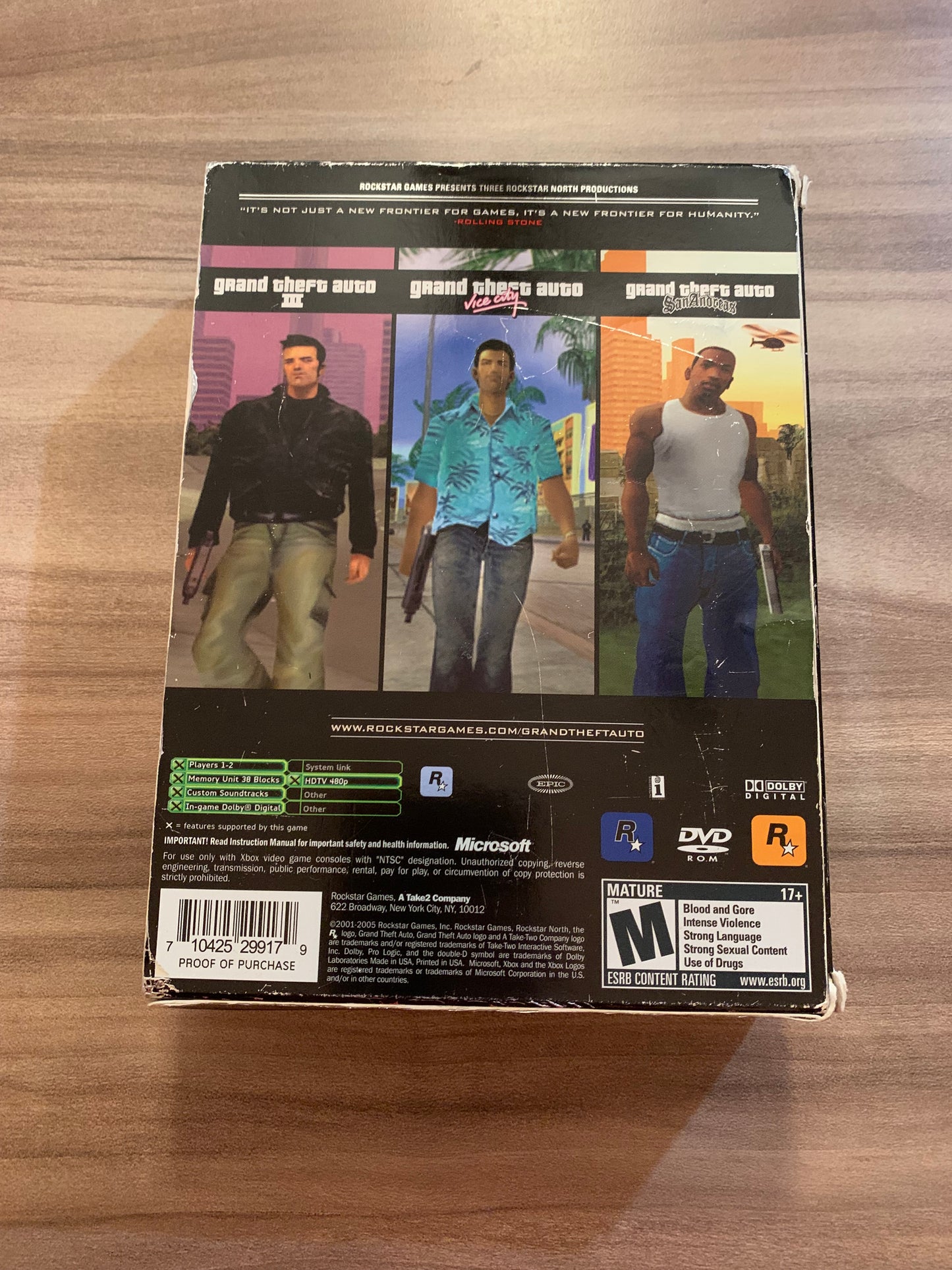 MiCROSOFT XBOX ORiGiNAL | GRAND THEFT AUTO THE TRiLOGY