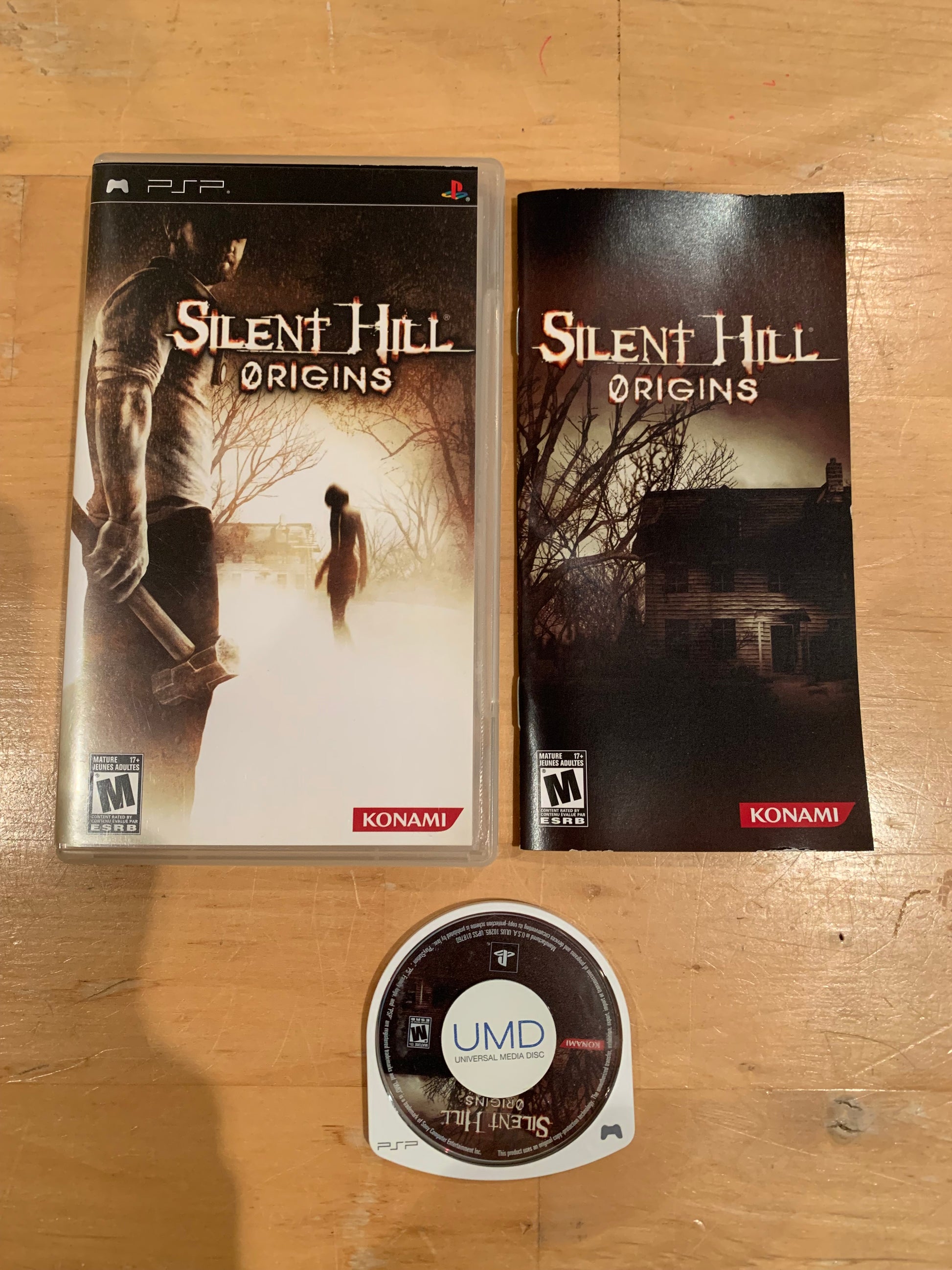 PiXEL-RETRO.COM : SONY PLAYSTATION PORTABLE (PSP) COMPLET CIB BOX MANUAL GAME NTSC SILENT HILL ORIGINS