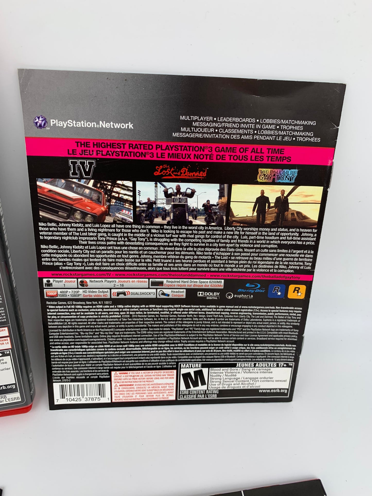 SONY PLAYSTATiON 3 [PS3] | GRAND THEFT AUTO IV &amp; EPiSODE FROM LIBERTY CiTY THE COMPLETE EDiTiON | GREATEST HiTS