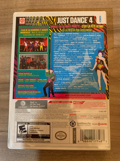 NiNTENDO Wii | JUST DANCE 4