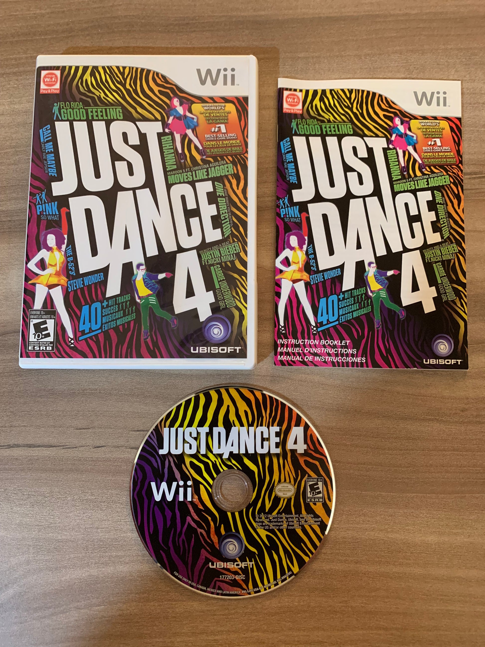 PiXEL-RETRO.COM : NINTENDO WII COMPLET CIB BOX MANUAL GAME NTSC JUST DANCE 4