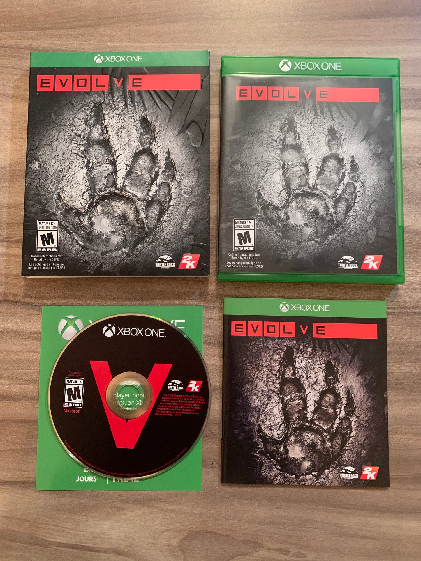 PiXEL-RETRO.COM : MICROSOFT XBOX ONE COMPLETE CIB BOX MANUAL GAME NTSC EVOLVE