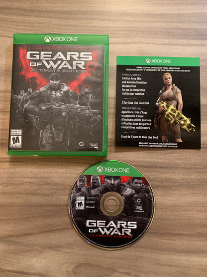 PiXEL-RETRO.COM : MICROSOFT XBOX ONE COMPLETE CIB BOX MANUAL GAME NTSC GEARS OF WAR ULTIMATE EDITION