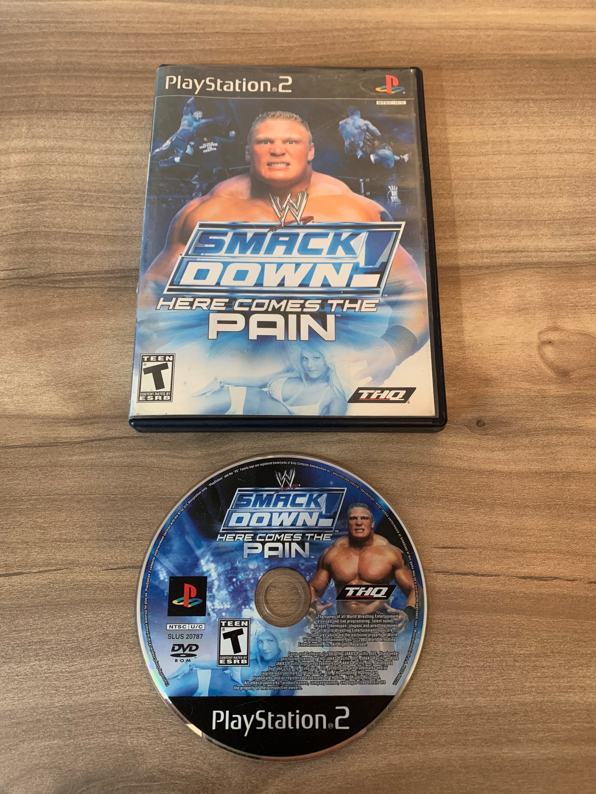 PiXEL-RETRO.COM : SONY PLAYSTATION 2 (PS2) COMPLET CIB BOX MANUAL GAME NTSC WWE SMACKDOWN HERE COMES THE PAIN