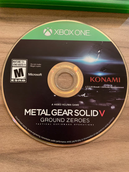 MiCROSOFT XBOX ONE | METAL GEAR SOLiD V GROUND ZEROES