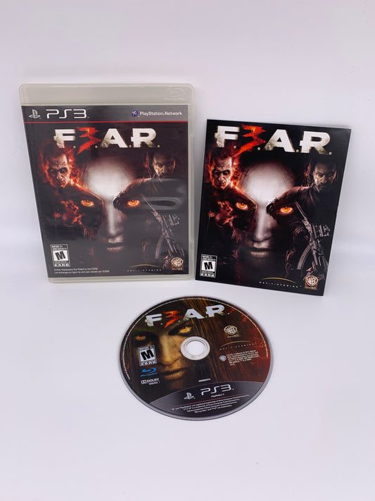 PiXEL-RETRO.COM : SONY PLAYSTATION 3 (PS3) COMPLET CIB BOX MANUAL GAME NTSC F.3.A.R. FIRST ENCOUNTER ASSAULT RECON FEAR 3