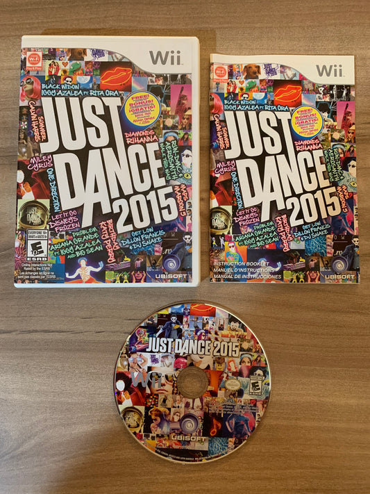 PiXEL-RETRO.COM : NINTENDO WII COMPLET CIB BOX MANUAL GAME NTSC JUST DANCE 2015