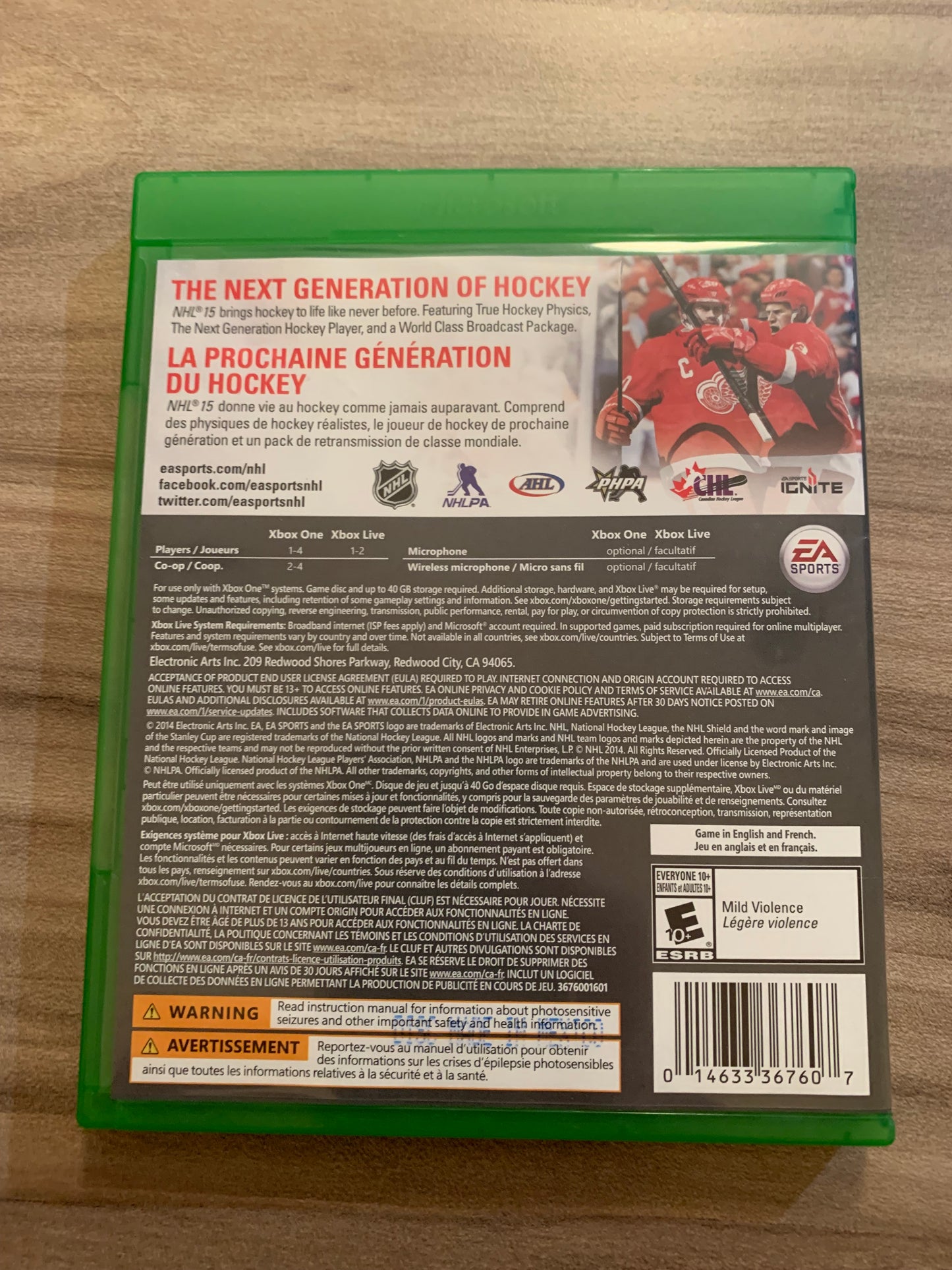 MiCROSOFT XBOX ONE | NHL 15