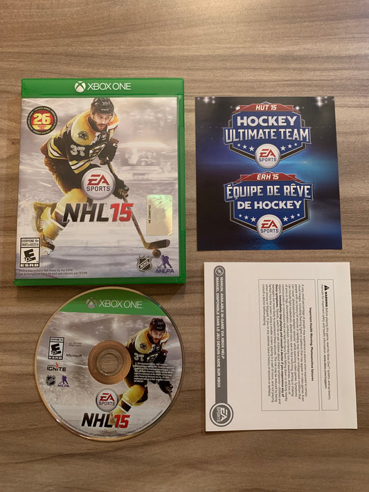 PiXEL-RETRO.COM : MICROSOFT XBOX ONE COMPLETE CIB BOX MANUAL GAME NTSC NHL 15
