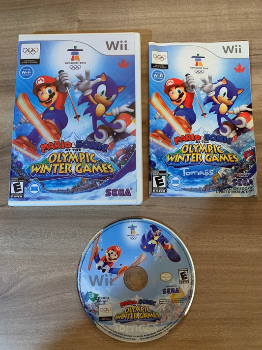PiXEL-RETRO.COM : NINTENDO WII COMPLET CIB BOX MANUAL GAME NTSC MARIO & SONIC AT THE OLYMPIC WINTER GAMES
