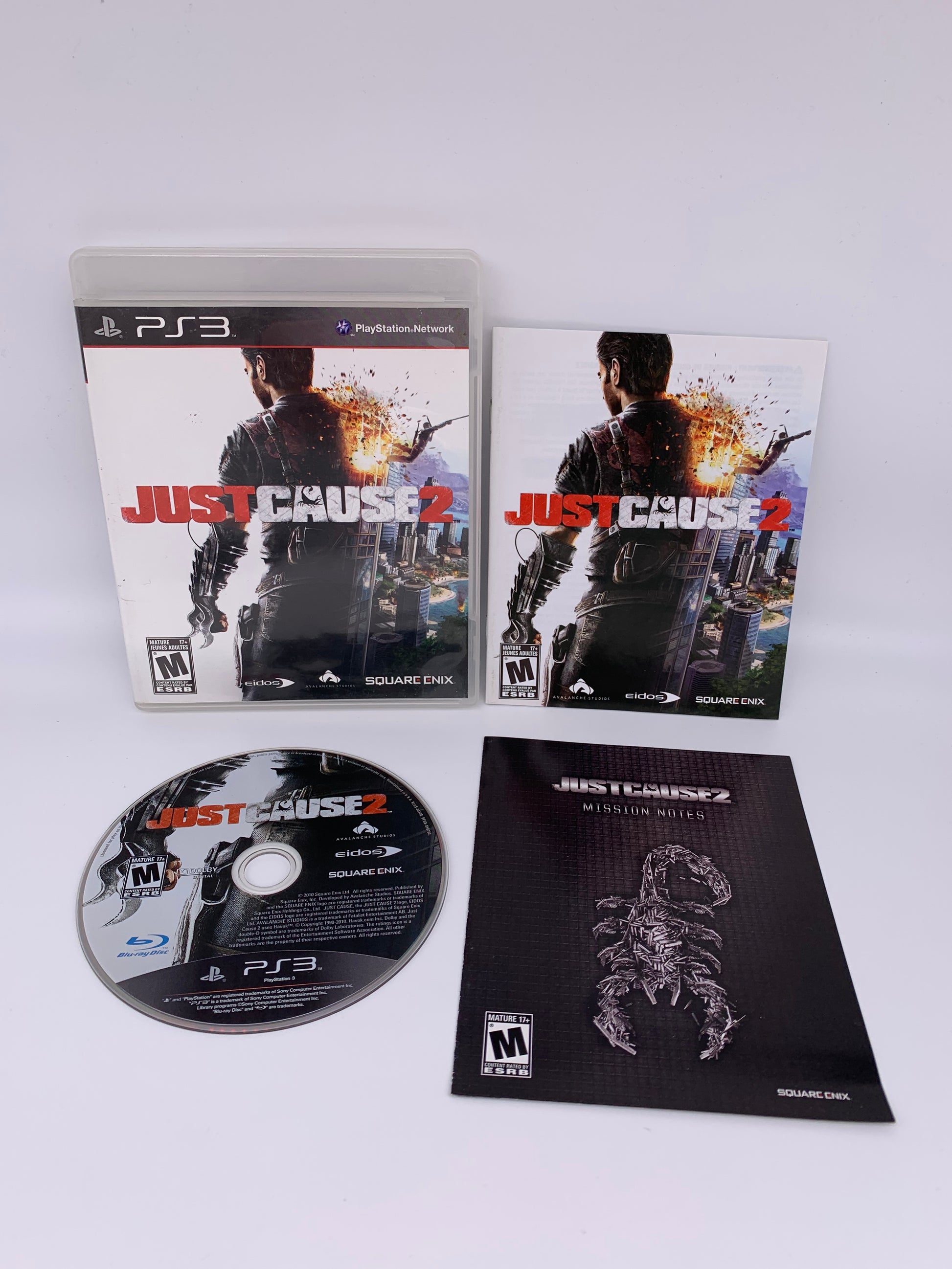 PiXEL-RETRO.COM : SONY PLAYSTATION 3 (PS3) COMPLET CIB BOX MANUAL GAME NTSC JUST CAUSE 2