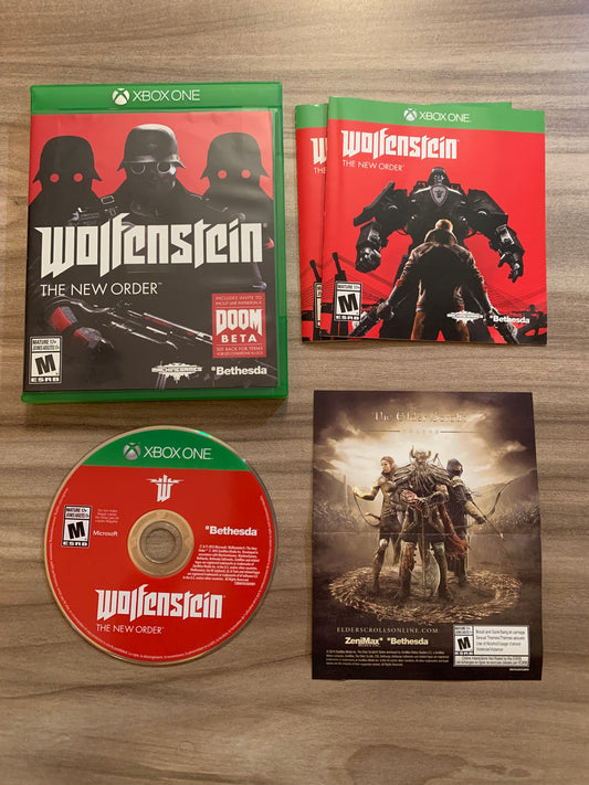 PiXEL-RETRO.COM : MICROSOFT XBOX ONE COMPLETE CIB BOX MANUAL GAME NTSC WOLFENSTEIN THE NEW ORDER