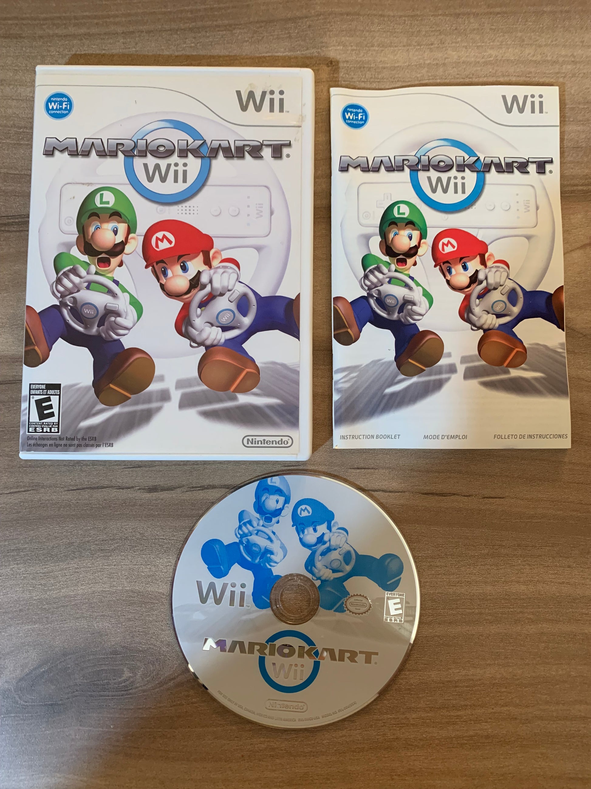 PiXEL-RETRO.COM : NINTENDO WII COMPLET CIB BOX MANUAL GAME NTSC MARIO KART WII