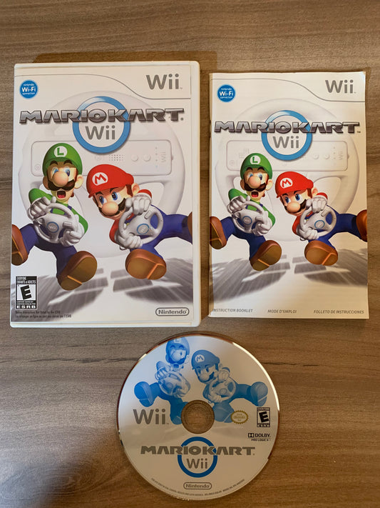 PiXEL-RETRO.COM : NINTENDO WII COMPLET CIB BOX MANUAL GAME NTSC MARIO KART WII