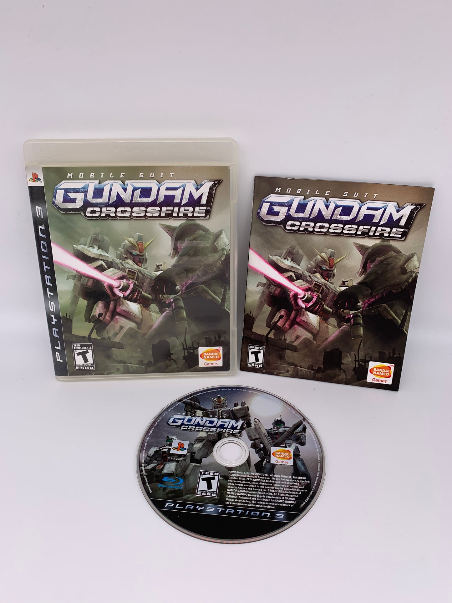 PiXEL-RETRO.COM : SONY PLAYSTATION 3 (PS3) COMPLET CIB BOX MANUAL GAME NTSC MOBILE SUIT GUNDAM CROSSFIRE