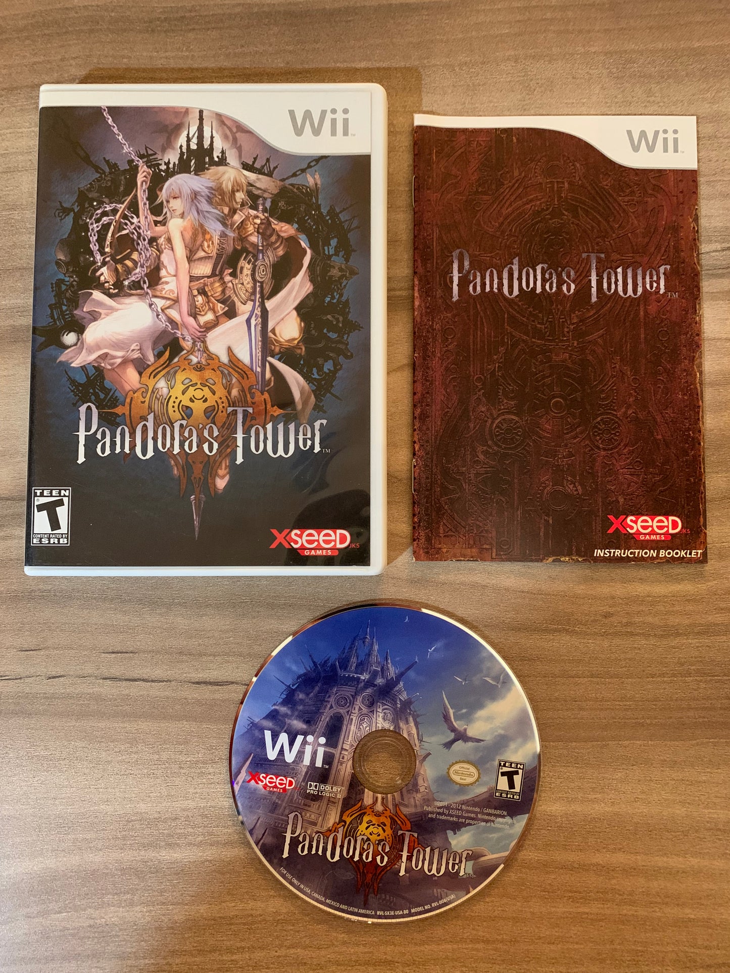 PiXEL-RETRO.COM : NINTENDO WII COMPLET CIB BOX MANUAL GAME NTSC PANDORA'S TOWER