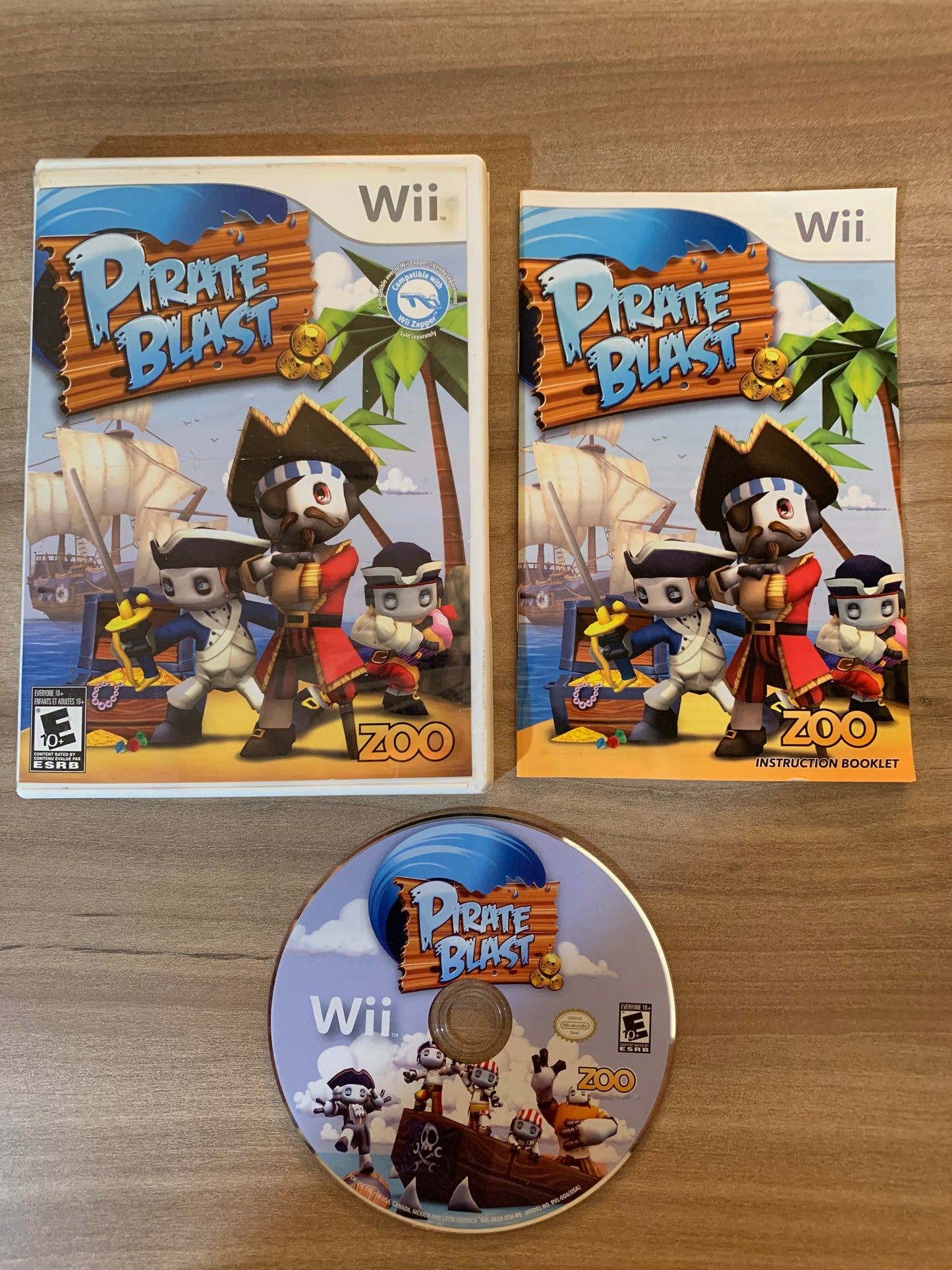 PiXEL-RETRO.COM : NINTENDO WII COMPLET CIB BOX MANUAL GAME NTSC PIRATE BLAST