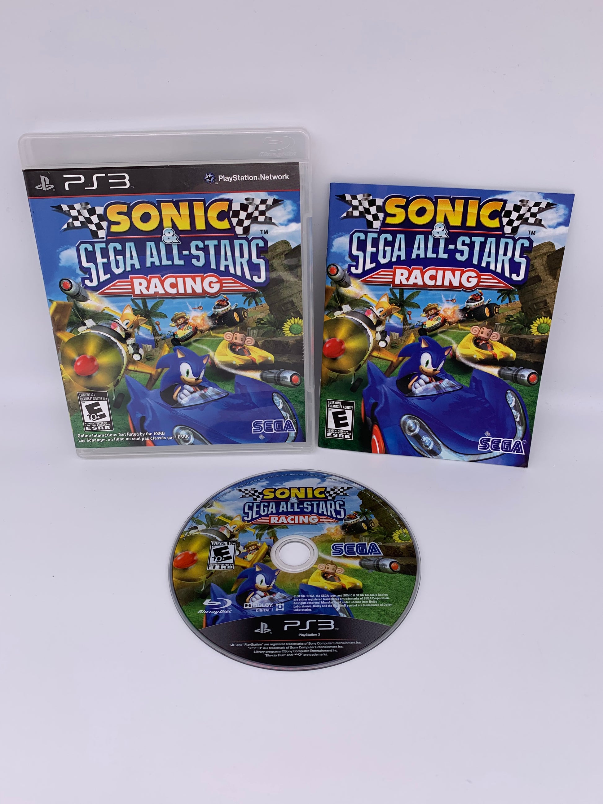 PiXEL-RETRO.COM : SONY PLAYSTATION 3 (PS3) COMPLET CIB BOX MANUAL GAME NTSC SONIC & SEGA ALL-STARS RACING