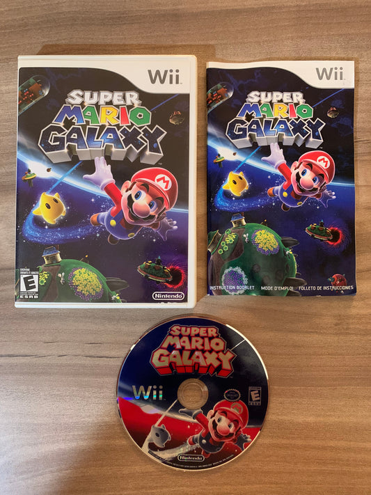 PiXEL-RETRO.COM : NINTENDO WII COMPLET CIB BOX MANUAL GAME NTSC SUPER MARIO GALAXY