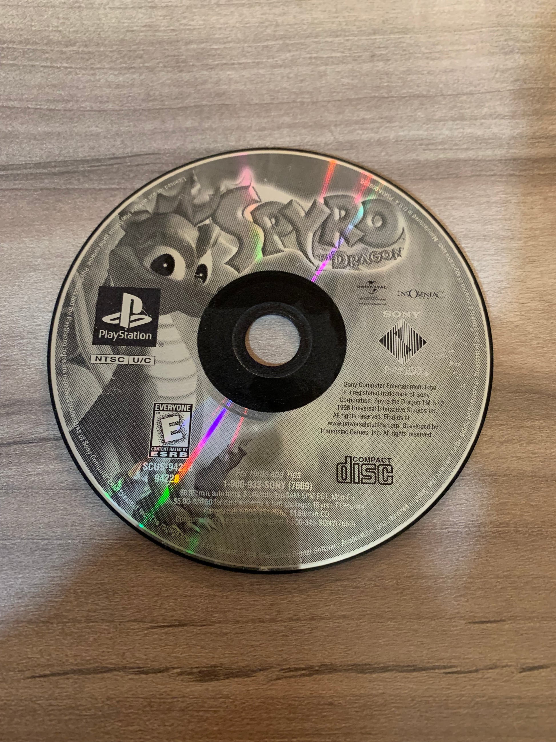 PiXEL-RETRO.COM : SONY PLAYSTATION 1 (PS1) GAME NTSC SPYRO THE DRAGON