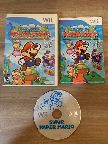 PiXEL-RETRO.COM : NINTENDO WII COMPLET CIB BOX MANUAL GAME NTSC SUPER PAPER MARIO