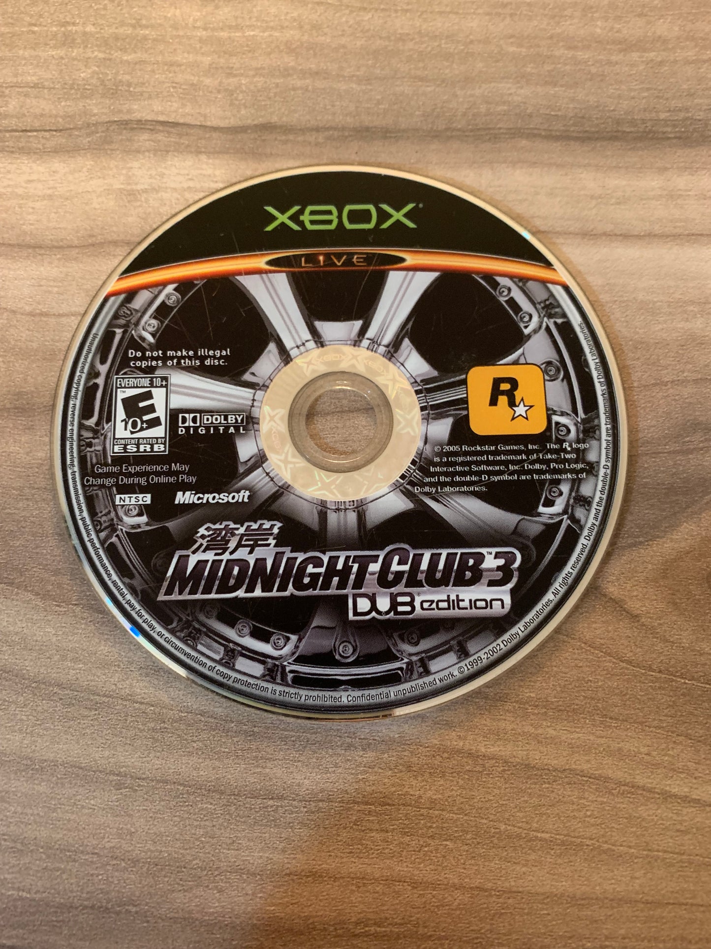 PiXEL-RETRO.COM : MICROSOFT XBOX GAME NTSC MIDNIGHT CLUB 3 DUB EDITION