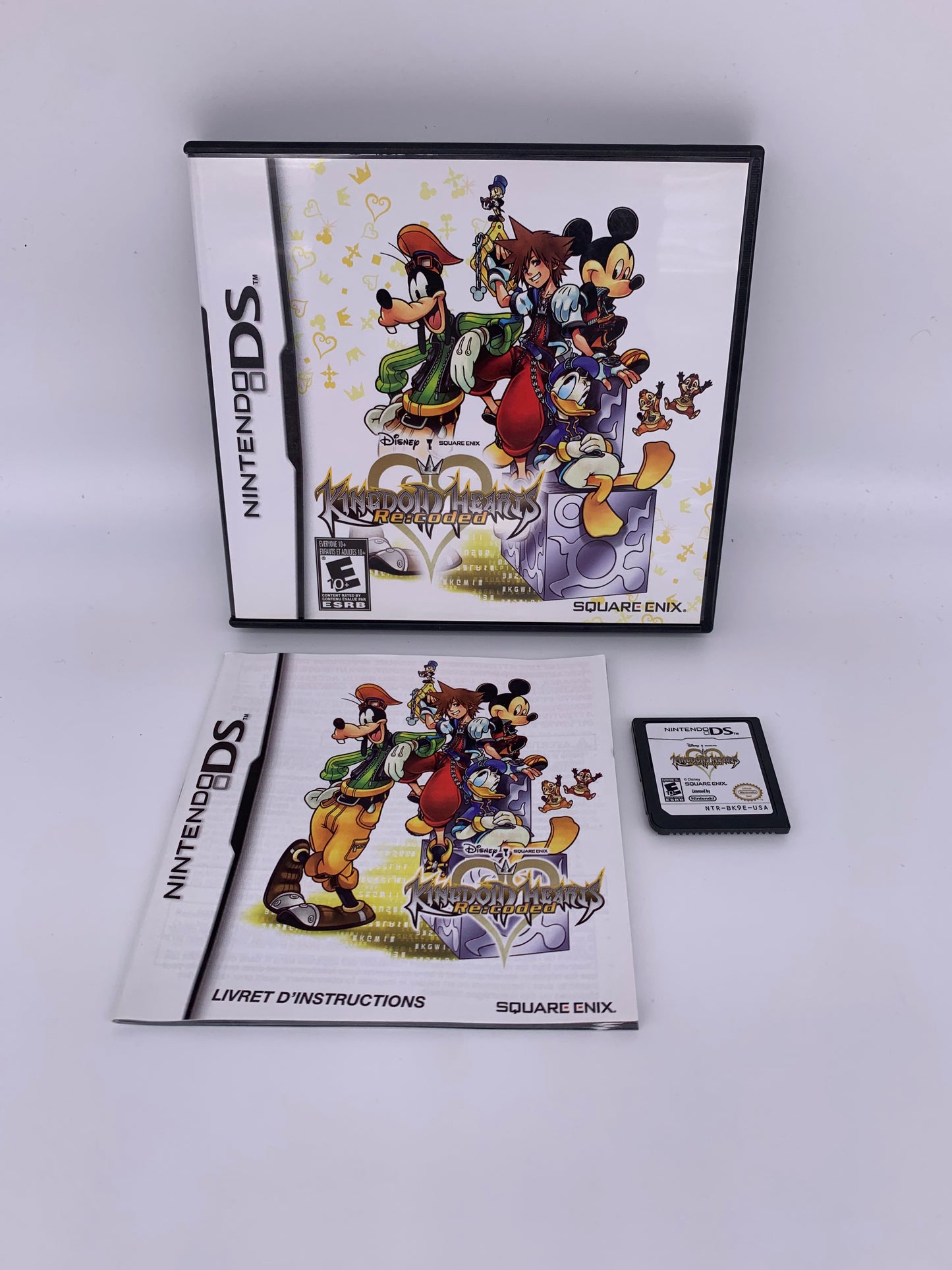 PiXEL-RETRO.COM : NINTENDO DS (DS) COMPLETE CIB BOX MANUAL GAME NTSC KINGDOM HEARTS RE CODED