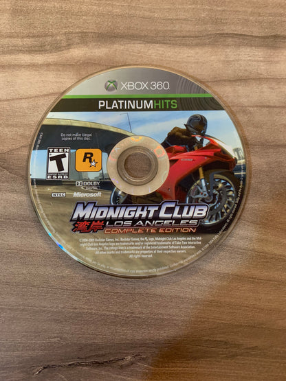 PiXEL-RETRO.COM : MICROSOFT XBOX 360 GAME NTSC MIDNIGHT CLUB LOS ANGELES COMPLETE EDITION