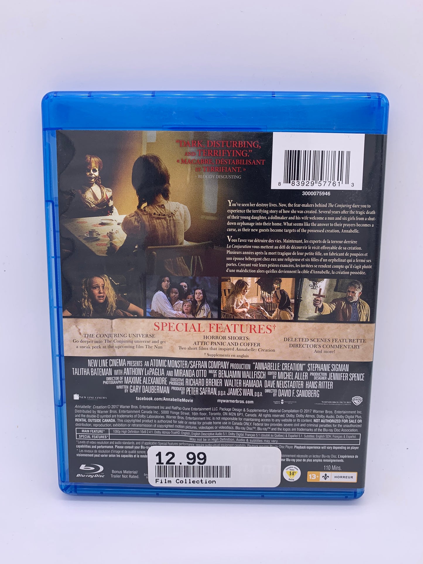 FiLM BLU-RAY | ANNABELLE 2 LA CRÉATiON DU MAL [ANNABELLE CREATiON]