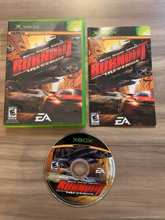 PiXEL-RETRO.COM : MICROSOFT XBOX COMPLETE CIB BOX MANUAL GAME NTSC BURNOUT REVENGE