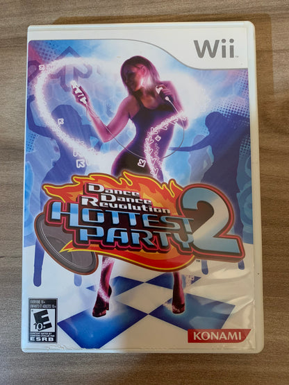 PiXELRETROGAME.COM : NINTENDO WII COMPLET CIB BOX MANUAL GAME NTSC DANCE DANCE REVOLUTION HOTTEST PARTY 2