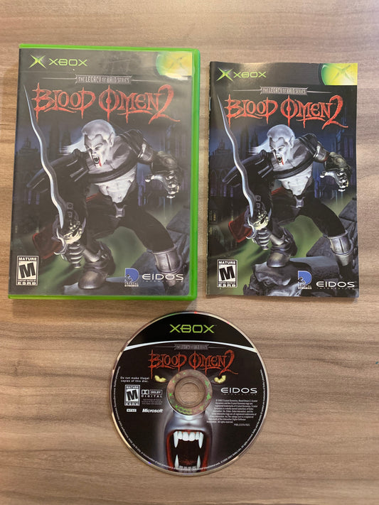 PiXEL-RETRO.COM : MICROSOFT XBOX COMPLETE CIB BOX MANUAL GAME NTSC THE LEGACY OF KAIN SERIES BLOOD OMEN 2