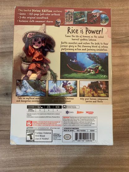 PiXELRETROGAME.COM : NINTENDO SWITCH NEW SEALED IN BOX COMPLETE MANUAL GAME NTSC SAKUNA OF RICE AND RUIN DIVINE EDITION