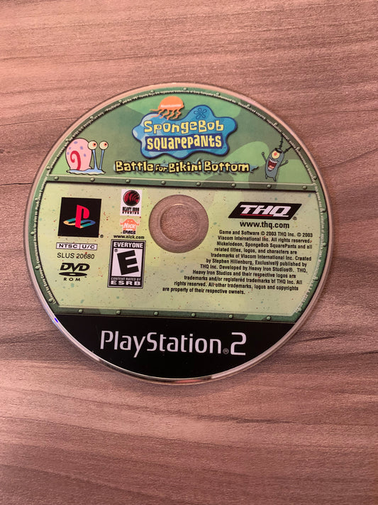 PiXEL-RETRO.COM : SONY PLAYSTATION 2 (PS2) GAME NTSC SPONGEBOB SQUAREPANTS BATTLE FOR BIKINI BOTTOM