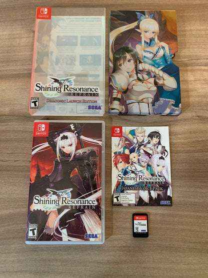 PiXEL-RETRO.COM : NINTENDO SWITCH COMPLETE IN BOX MANUAL GAME NTSC SHINING RESONANCE REFRAIN DRACONIC LAUNCH EDITION