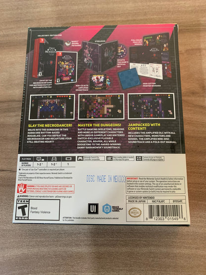 PiXELRETROGAME.COM : NINTENDO SWITCH NEW SEALED IN BOX COMPLETE MANUAL GAME NTSC CRYPT OF THE NECRODANCER COLLECTOR'S EDITION