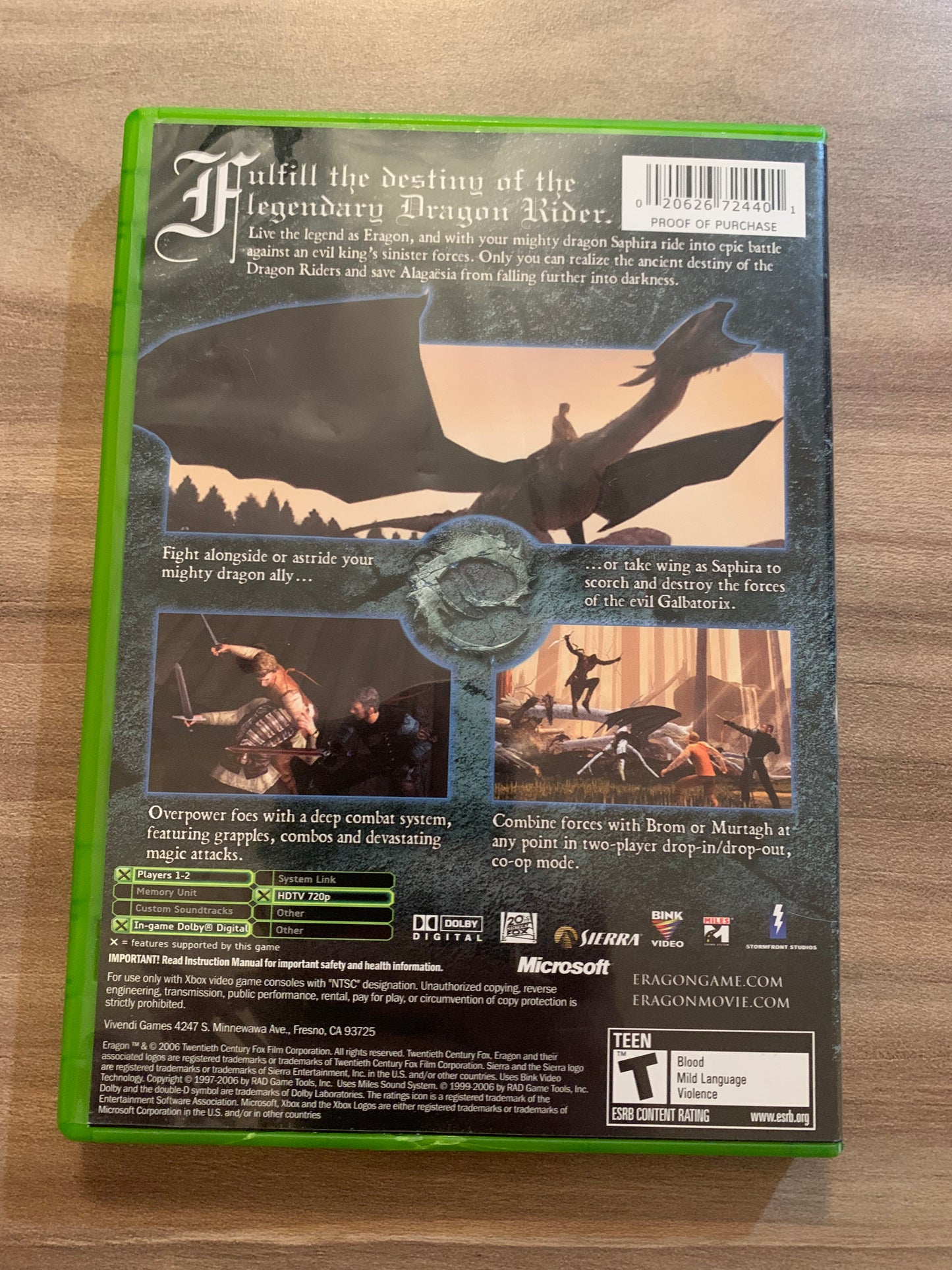 MiCROSOFT XBOX ORiGiNAL | ERAGON